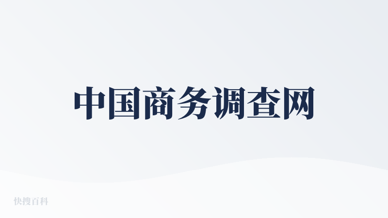 中国商务调查网