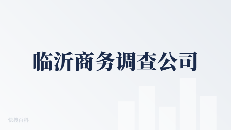 临沂商务调查公司