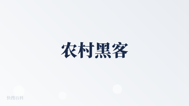农村黑客