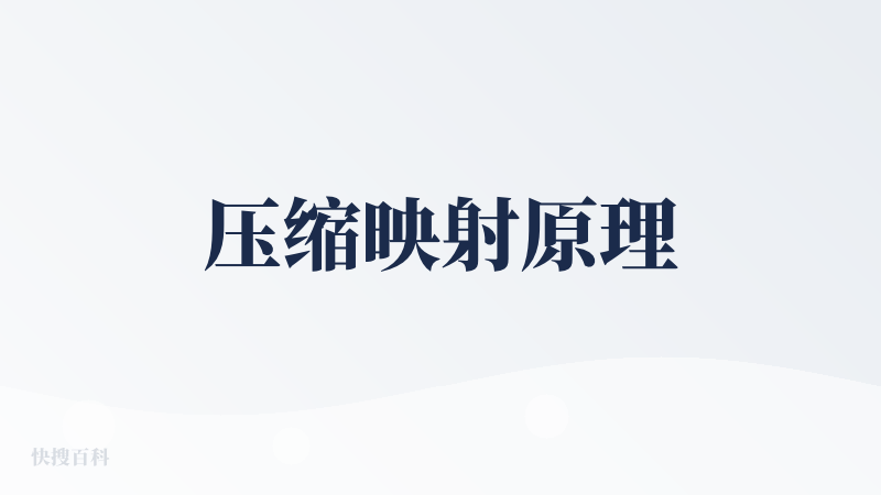压缩映射原理
