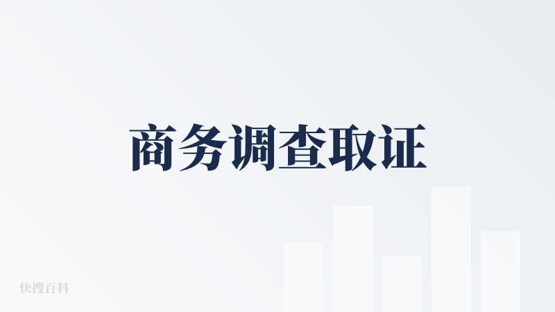 商务调查取证