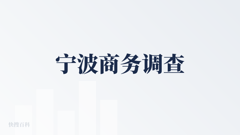 宁波商务调查