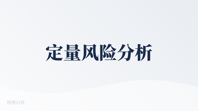 定量风险分析