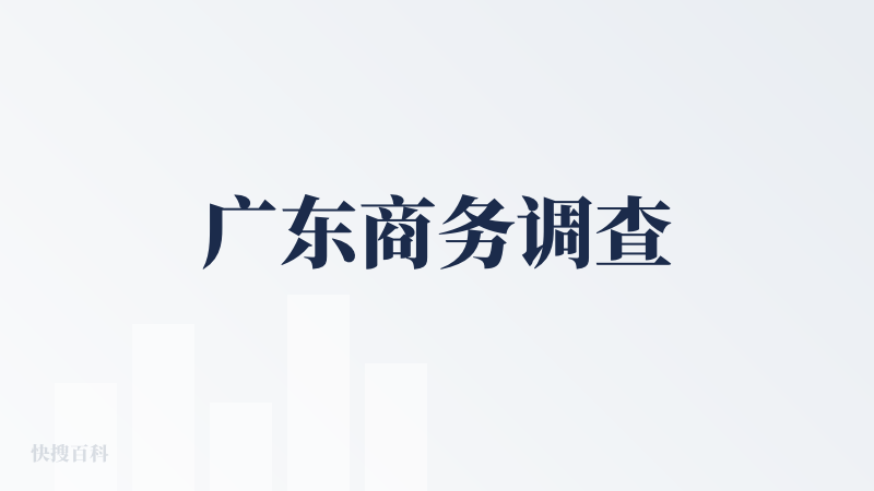 广东商务调查