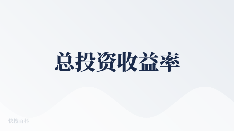 总投资收益率