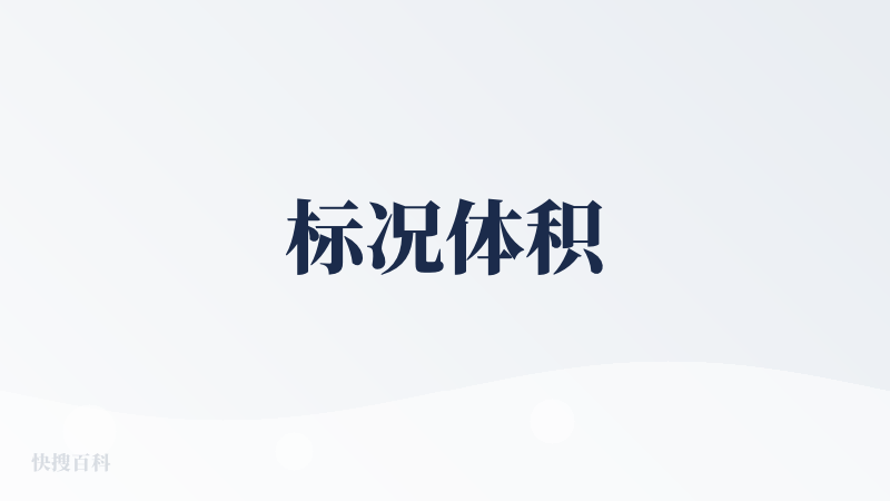 标况体积