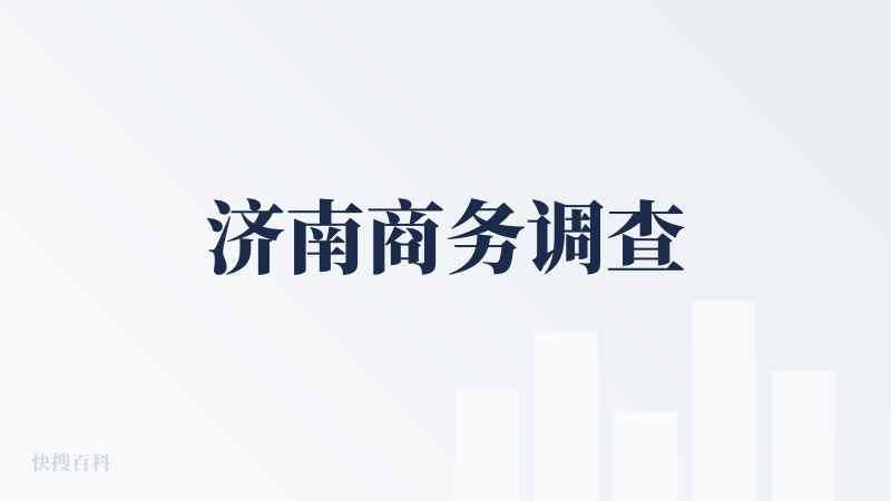 济南商务调查