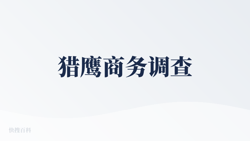 猎鹰商务调查
