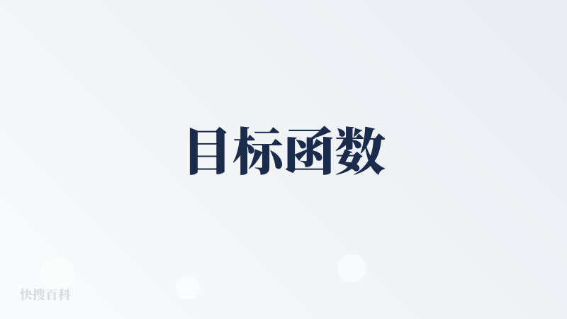 目标函数