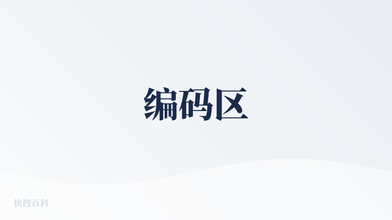 编码区