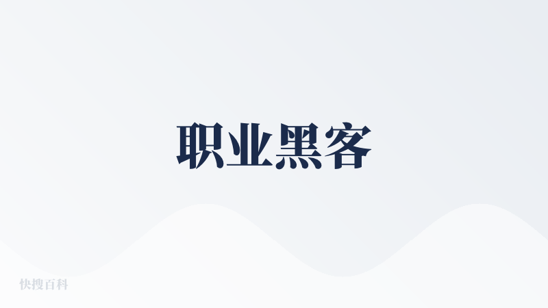 职业黑客