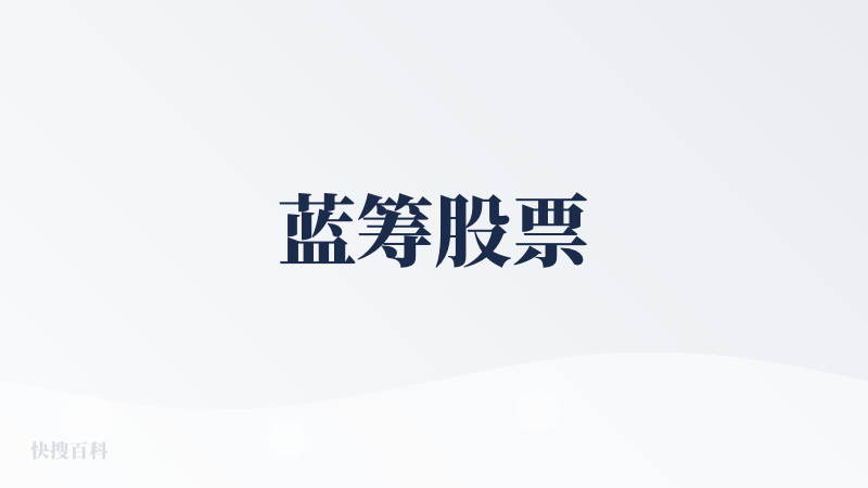 蓝筹股票