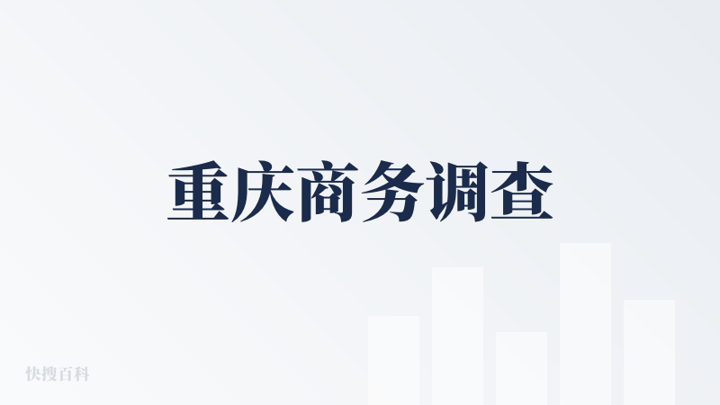 重庆商务调查