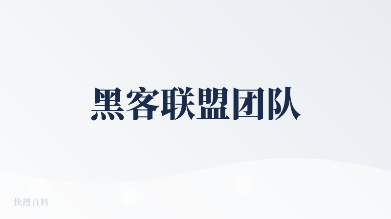 黑客联盟团队